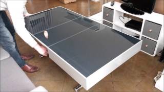 Space Saving Furniture Demonstration with Glass Coffee to Dining table [upl. by Hardy252]