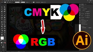 how to convert rgb to cmyk in illustrator without changing colors [upl. by Minardi]