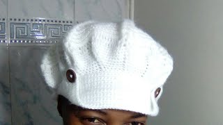 Casquette  béret au crochet gorro tejido à crochetbéret facile de femme part 12 [upl. by Sonnie]