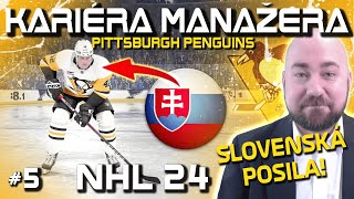 Slovenská Posila Další Omlazení Kádru a Těžké Období 5  NHL 24 CZ Lets Play [upl. by Leticia302]