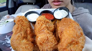 ASMR EATING FISH N CHIPS CAR MUKBANG Extreme Crunch Satisfying REAL Eating sounds 먹방 TWILIGHT [upl. by Heise377]