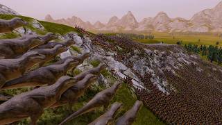 100 TRex VS 25000 Roman Soldiers  Ultimate Epic Battle Simulator 2 [upl. by Enellij]