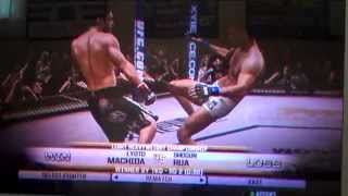 UFC Undisputed 2010 Machida Leg Kick Takedown [upl. by Eiddet286]