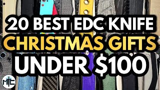 20 BEST EDC Pocket Knives Under 100  Christmas 2023 [upl. by Ynnavoeg72]