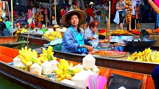 We Took a Trip To The Biggest Thai FLOATING Markets [upl. by Budd]