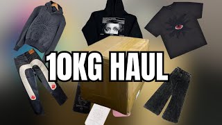 10KG PANDABUY HAUL  Weidian Taobao PandaBuy Haul Chrome Hearts Evisu Gallery Dept [upl. by Ellenahs]