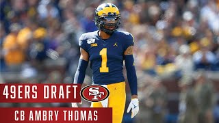 Getting to Know 49ers CB Ambry Thomas [upl. by Irreg]