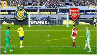 Al Nassr vs Arsenal  Longest Penalty Shootout  Pes PC Gameplay ronaldo [upl. by Rogozen]