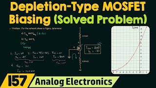 DepletionType MOSFET Biasing Solved Problem [upl. by Eciryt]