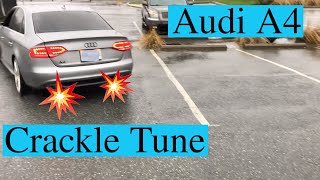 2010 Audi A4 B8 Crackle Burble Tune  Integrated Engineering Stage 2 [upl. by Aihtnyc]