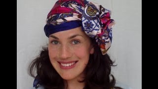 9 WAYS to wear a HAIR SCARF vintage retro Fitfully Vintage [upl. by Neelasor522]