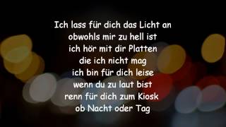 Revolverheld  Ich lass für Dich das Licht an Lyrics HQ amp HD [upl. by Adliw37]