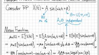 Random Processes  04  Mean and Autocorrelation Function Example [upl. by Arah]