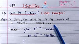 identifiers in java hindi  Learn Coding [upl. by Rhoads]