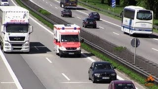 PKW blockiert Rettungsdienst NAW JohanniterMalteser Regensburg UKR [upl. by Yna]