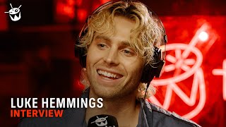 Luke Hemmings on boy glitter eyes amp going solo after 5SOS Interview [upl. by Marge]