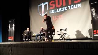 Suits College Tour  UCLA  Gabriel Macht Dancing [upl. by Glynas]