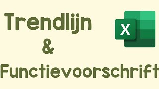 Excel  Trendlijn en functievoorschrift [upl. by Nonna286]