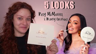 Rosy McMichael x Beauty Creations Colection Reseña Tutorial  Pamela Segura [upl. by Repinuj]