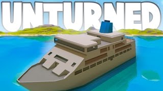 Unturned Hawaii Map Progress Huge Underwater Location amp CANNON BOAT  Exclusive Images [upl. by Channa]