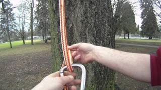 How to tie the Anchor hitch  Arborist knot tying [upl. by Aneeuq]