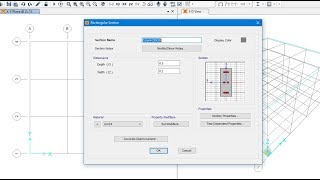 Design and Analysis of Sturctures in SAP2000 Defining materials and sections [upl. by Edyth]