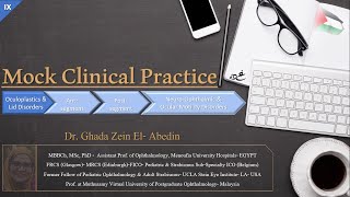 9 Mock Clinical Practice  FRCS Ophthalmology quotGlasgowquot Final Exam IV Ptosis [upl. by Iney]