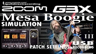 ZOOM G3 DISTORTION Mesa Boogie Mark III Simulation [upl. by Akived]