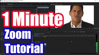 How to Zoom in Adobe Premiere Pro CC Fast Tutorial [upl. by Geralda]