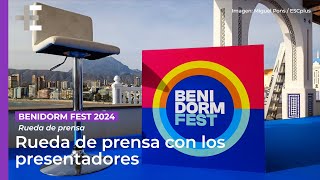 EN DIRECTO  Asistimos a la rueda de prensa con los presentadores del Benidorm Fest 2024 [upl. by Tnahsin]