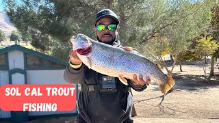 Sol Cal Trout Fishing Lake Hesperia [upl. by Zerdna]