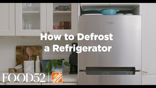 How to Defrost a Refrigerator  The Home Depot with food52 [upl. by Muriah]