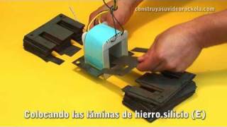 Construcción de un transformador eléctrico  Build a electric transformer [upl. by Ahsiat]