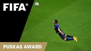 Robin van Persie Header  FIFA Puskas Award 2014 FINALIST [upl. by Enaira]