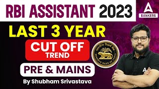 RBI Assistant Cut Off 2022  RBI Assistant Last 3 Year Cut Off Trend Pre amp Mains [upl. by Christie100]