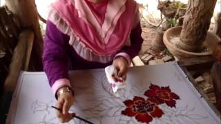 Chanting or Canting A Batik Step By Step [upl. by Dorrej]