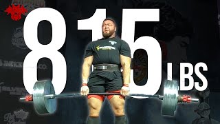 815lbs deadlift for reps ft Greenlands Strongest man [upl. by Lam]