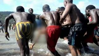 Shark kills man in shallow water in South Africa [upl. by Tucky]