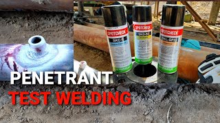 Penetrant test welding [upl. by Greggory]