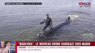 De quoi effrayer la Russie  LUkraine présente quotMarichkaquot son nouveau drone kamikaze sousmarin [upl. by Lek]