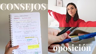 10 consejos para estudiar oposiciones y APROBAR ✅  Así he sacado plaza de A1 A2 y C1 [upl. by Taimi]