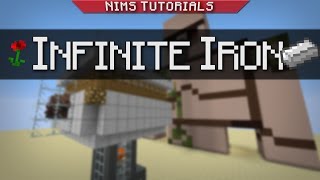 Minecraft Tutorial  Simple Infinite Iron Golem Farm [upl. by Ciccia]