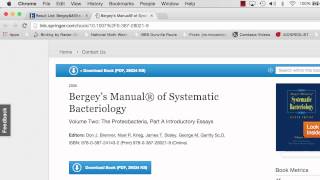 Finding Bergeys Manual of Systematic Bacteriology [upl. by Semreh444]