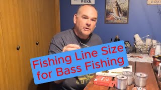 Fishing Line Size for Bass Fishing  Bass Fishing Tips [upl. by Ares]