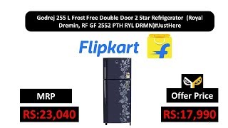 Godrej 255 L Frost Free Double Door 2 Star Refrigerator Royal Dremin RF GF 2552 PTH RYL DRMN [upl. by Naman]