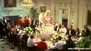 Virna Lisi  emerges from the cake [upl. by Bee]