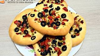 Minipizza de post  pizzette de post reteta simpla  Gina Bradea [upl. by Ahsimin]