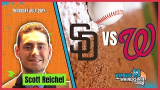 Free MLB Betting Pick San Diego Padres vs Washington Nationals 72524 Scotts Selections [upl. by Moskow469]