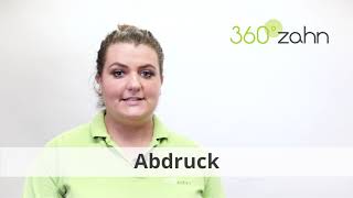 Abdruck  Was ist ein Abdruck  DentalLexikon  360°zahn [upl. by Giulia]