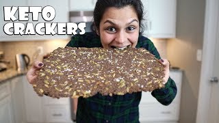 Easy Keto Crackers  Pumpkin and Flax Seed [upl. by Isaacs]